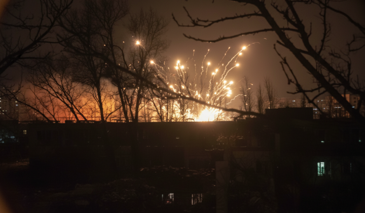 Explosions at ammunition depot in Dovzhanske