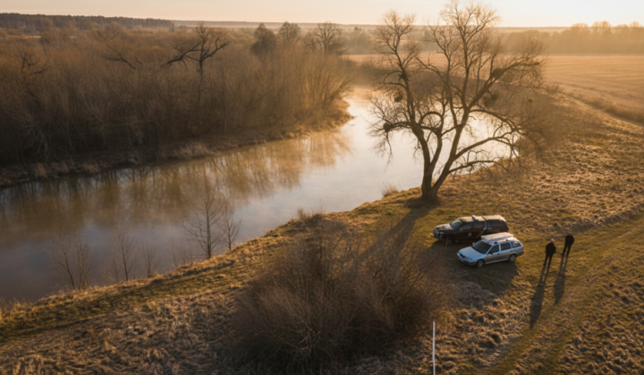 Car reversed into water and drowned
