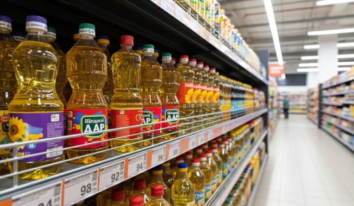 Kyiv's Cheapest Sunflower Oil: A Price Comparison of Shchedryi Dar, Oleina, and Chumak