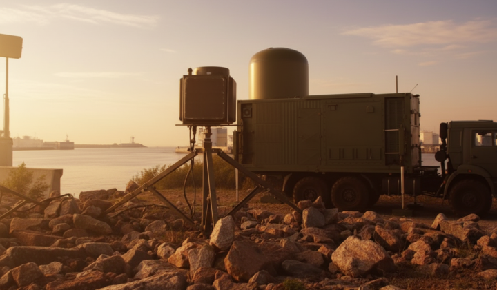Destroyed Valday radar station in Crimea