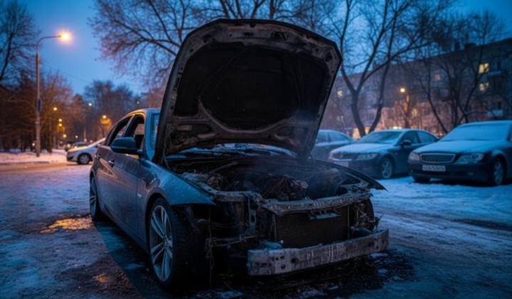 Saboteurs set fire to cars in Kyiv