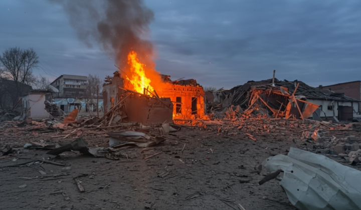 Airstrike in Slovyansk: children evacuation