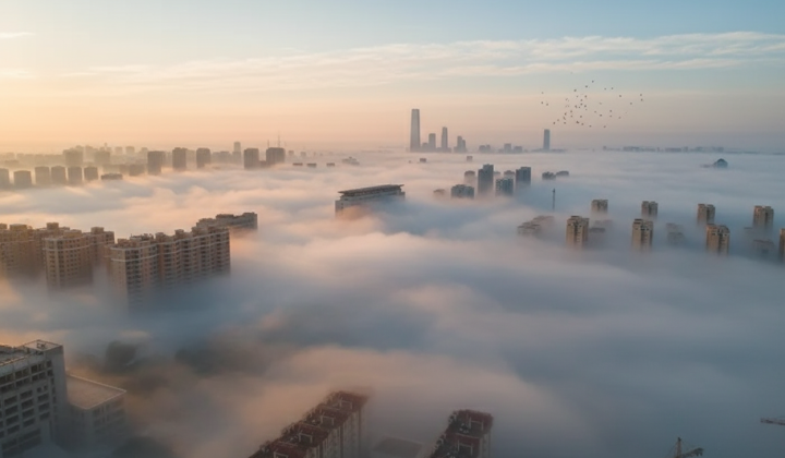 Fog in Kyiv: visibility drops to 200 meters
