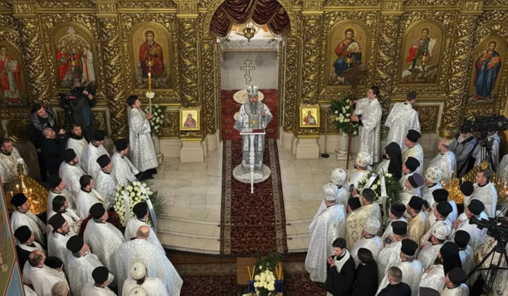 Patriarch Filaret in Volodymyrsky Cathedral