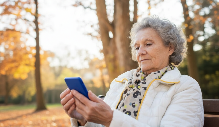Elderly people with a bank card