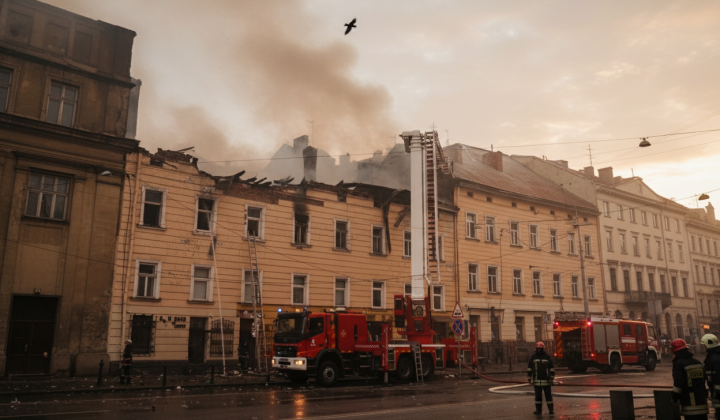 Destroyed landmarks and houses from Russia's attack