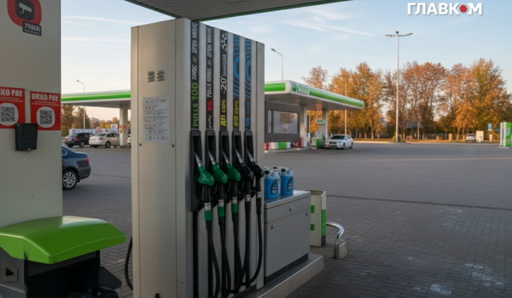 Fuel at a gas station