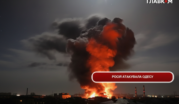 Російські безпілотники над Одесою вночі