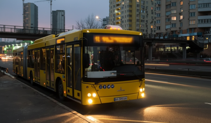 Buses on routes through fairs