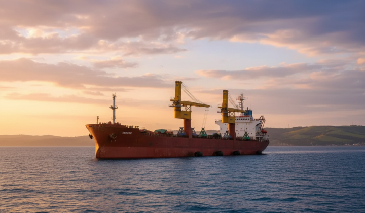 Russian ship with Ukrainian grain