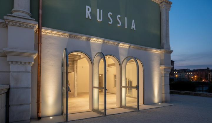 Протест против России на биеннале