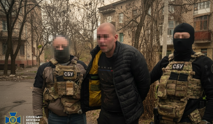 Arrested GRU agent in Kramatorsk