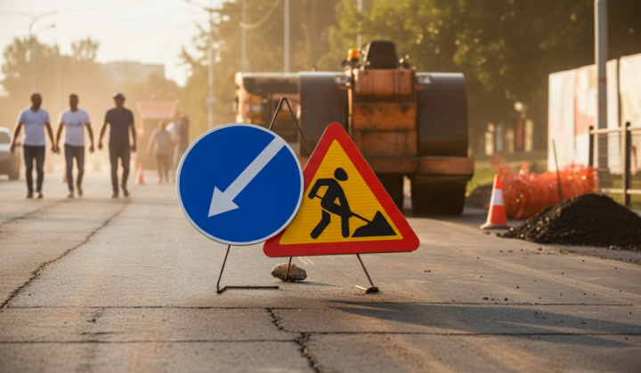 Closure of Southern Bridge in Kyiv