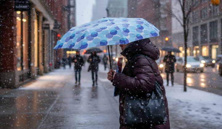 Sharp cooling and snow in the west
