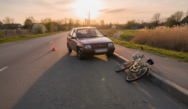 Fatal accident in Kyiv region: cyclist killed by ZAZ