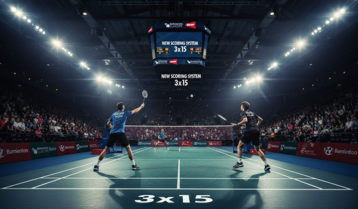 Badminton adopts 3x15 scoring system from 2027