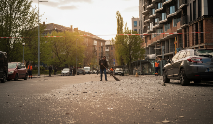 Наслідки атаки дронів у Києві