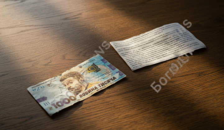 Fake bills with QR codes on drones