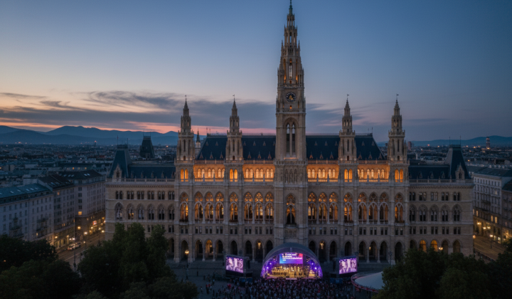 Evacuation of fan zone at Eurovision in Vienna