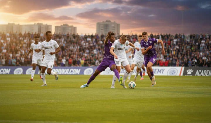Kudrivka players celebrate victory over LNZ