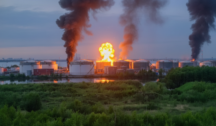 Украина атакует нефтяной терминал в Санкт-Петербурге