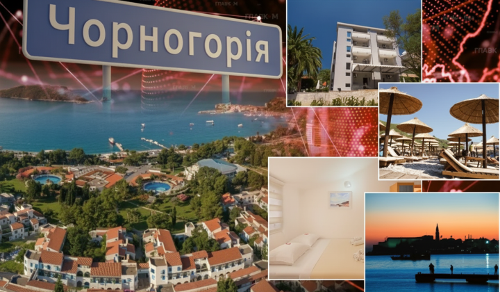 Summer beach vacation in Montenegro