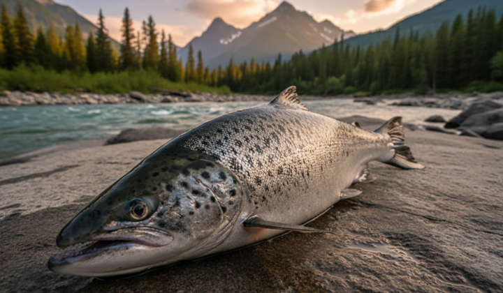 Unique red-listed salmon caught on the Danube