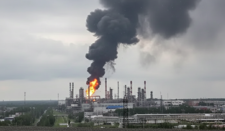 Пожежа на НПЗ у Тюмені та атака дронів на нафтобазу на Кубані
