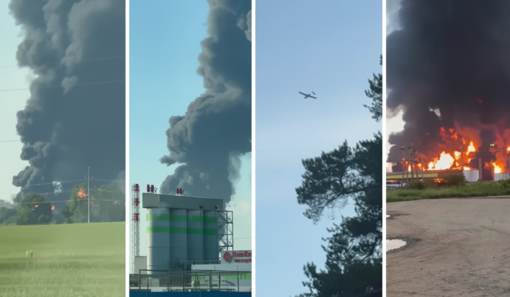Ukrainian drones hit Russian arsenals