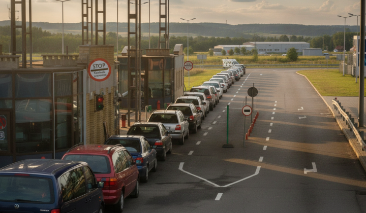 Черга в Краківці з 100 авто