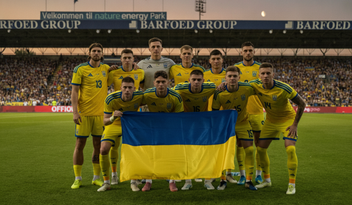 Сборная Дании побеждает сборную Украины