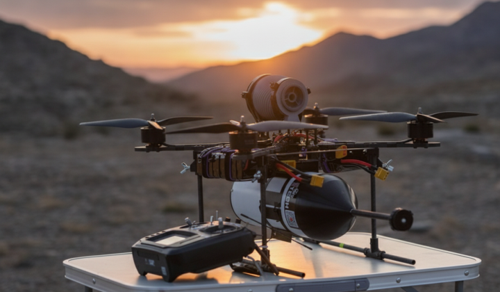 Drones in the sky over Ukraine
