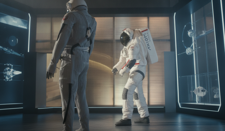 Space suit by Axiom Space and Prada
