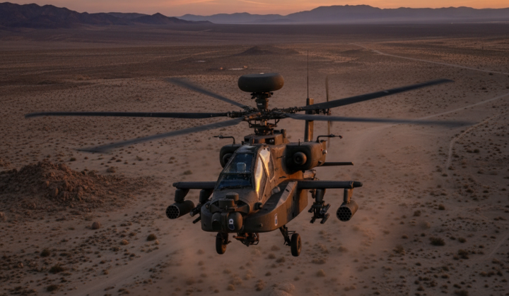 Вертольот Apache поблизу Ормузької протоки