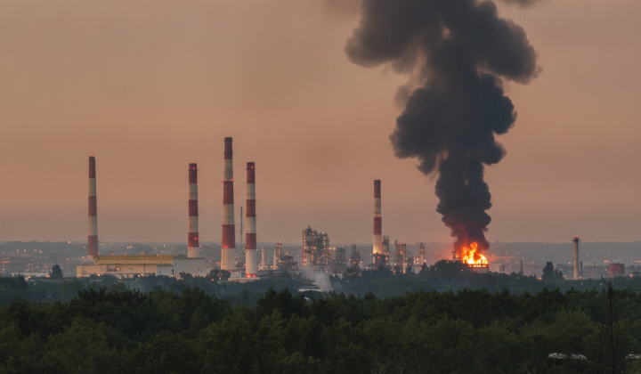 Ukrainian drones strike at oil refinery in Russia