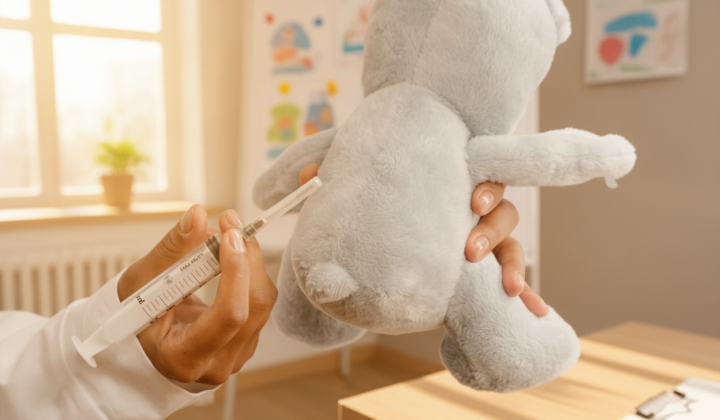 Children with vaccinations for health