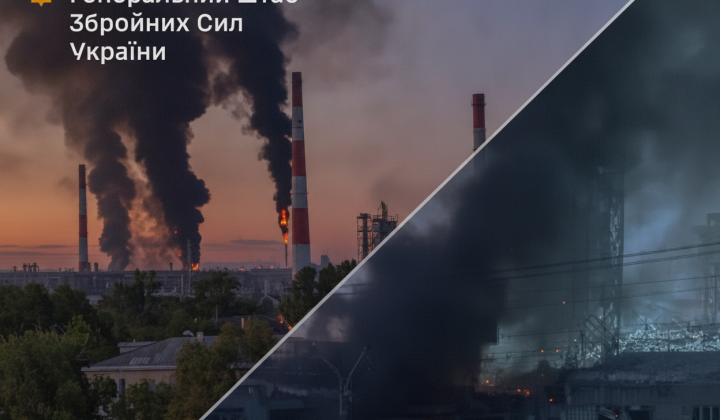 Горять НПЗ і танкер в Україні