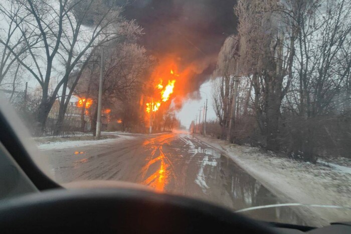 Взрывы и пожар в оккупированной Макеевке