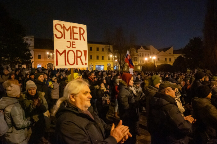 У словацькій столиці протестуючі на вулицях