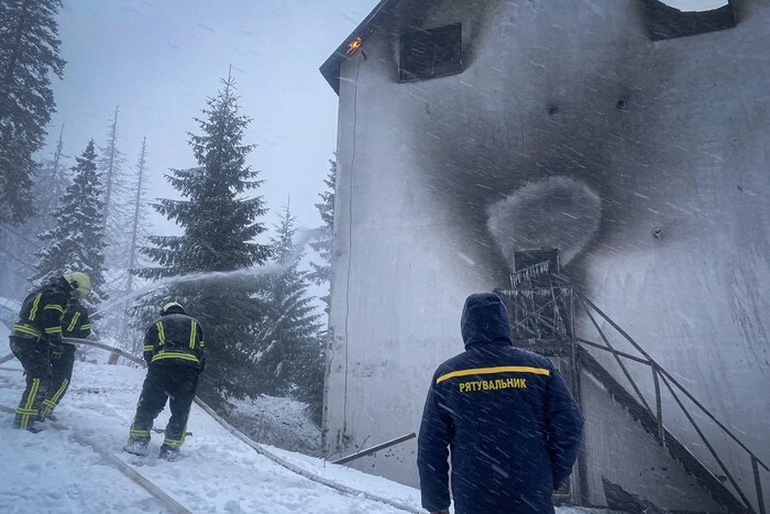 Пожежа на Закарпатті гірськолижний курорт