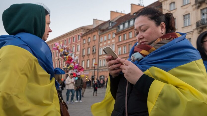 Украинские беженцы в Польше ожидают карты CUKR