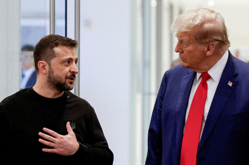 Трамп и Зеленский на переговорах