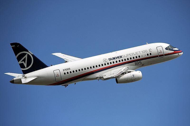 Літак Superjet 100 підмосков'ї під час аварії