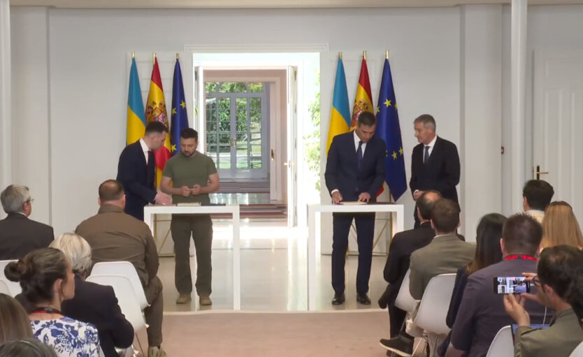 Зеленский и Санчес подписали соглашение о гарантиях безопасности между Украиной и Испанией